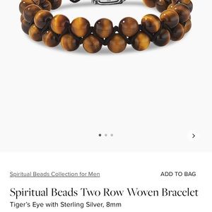 Spiritual Beads Two Row Woven Bracelet David Yurman
